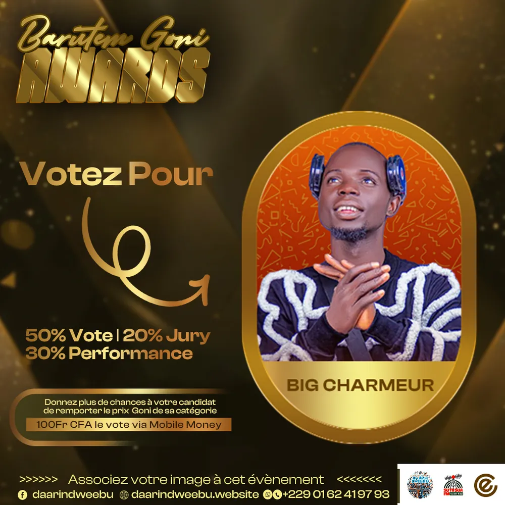 Big Charmeurs — candidat de la 1re édition des Barutem Goni Awards (2025).