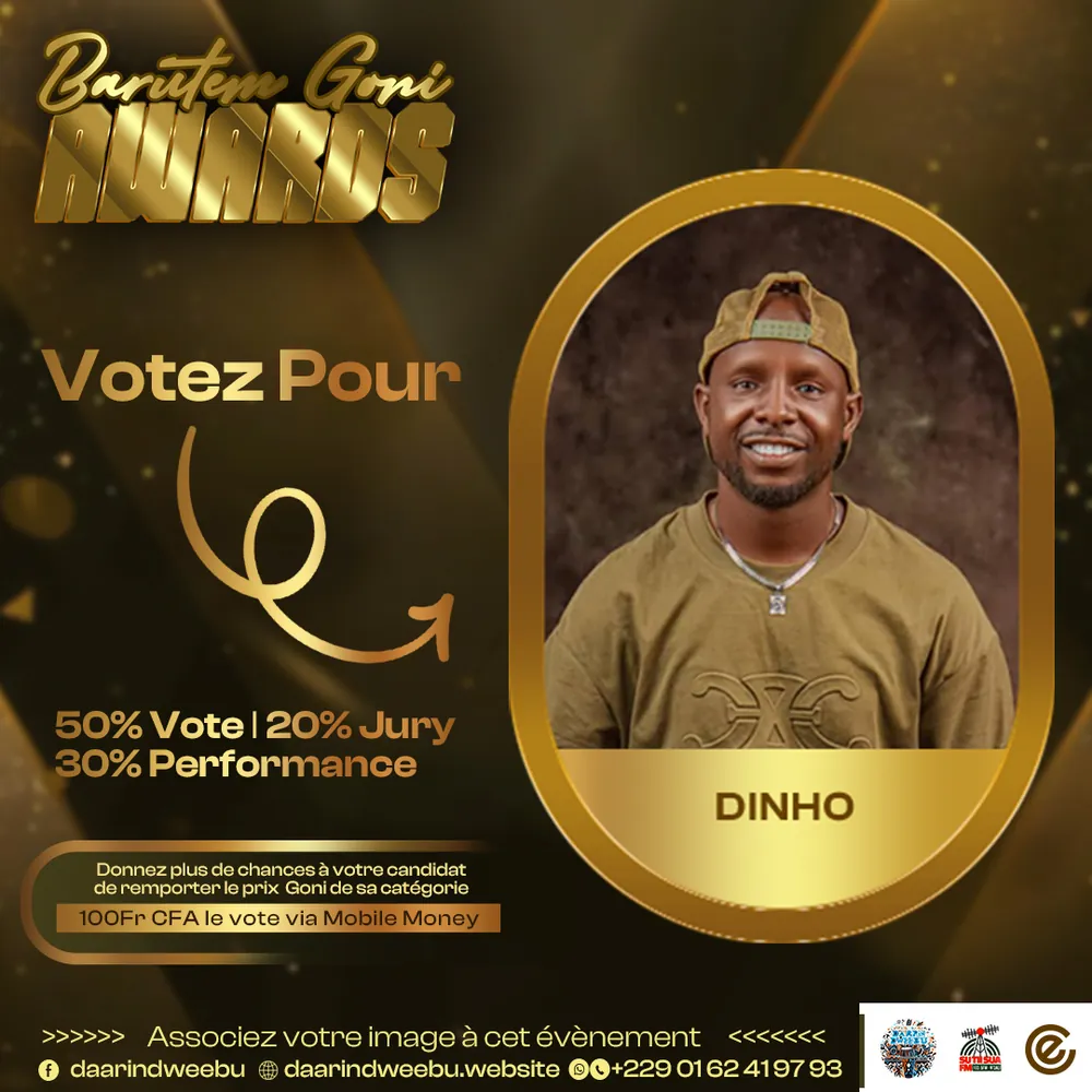 Dinho — candidat de la 1re édition des Barutem Goni Awards (2025).