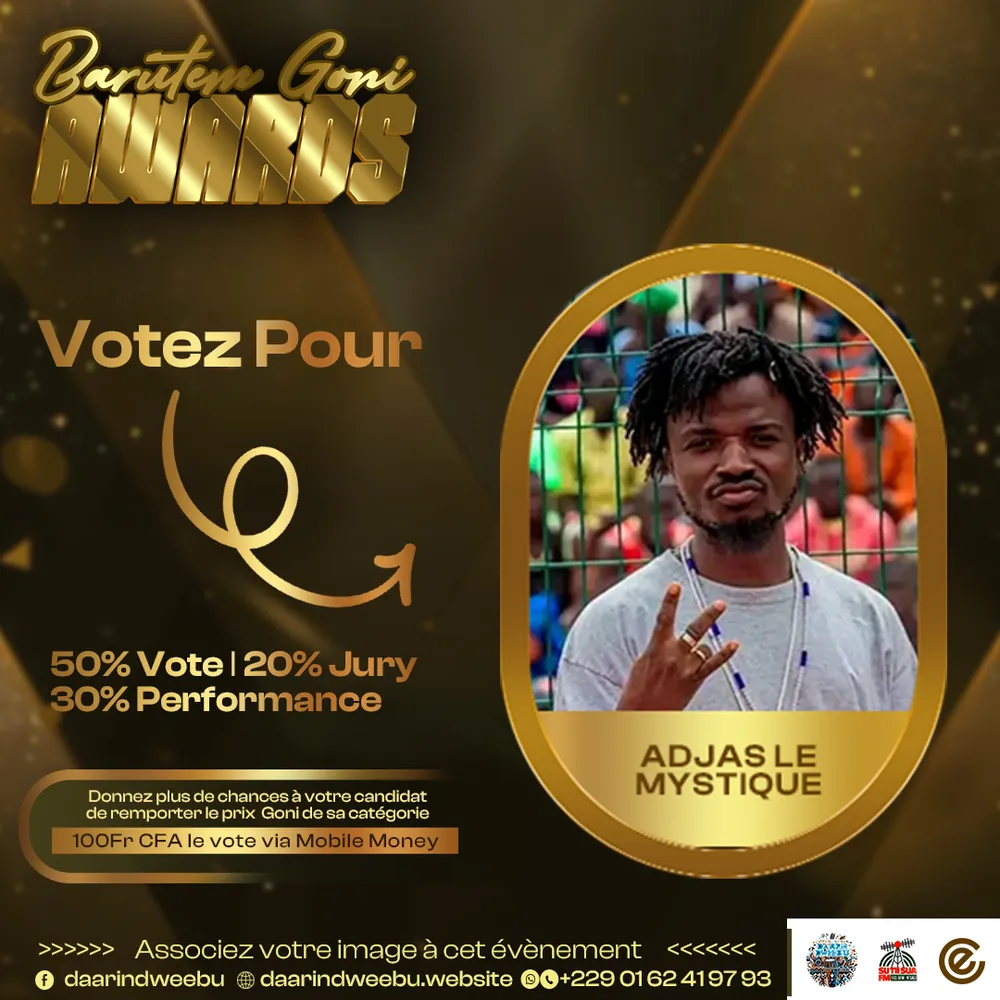 DJ Adjas Le Mystique — candidat de la 1re édition des Barutem Goni Awards (2025).