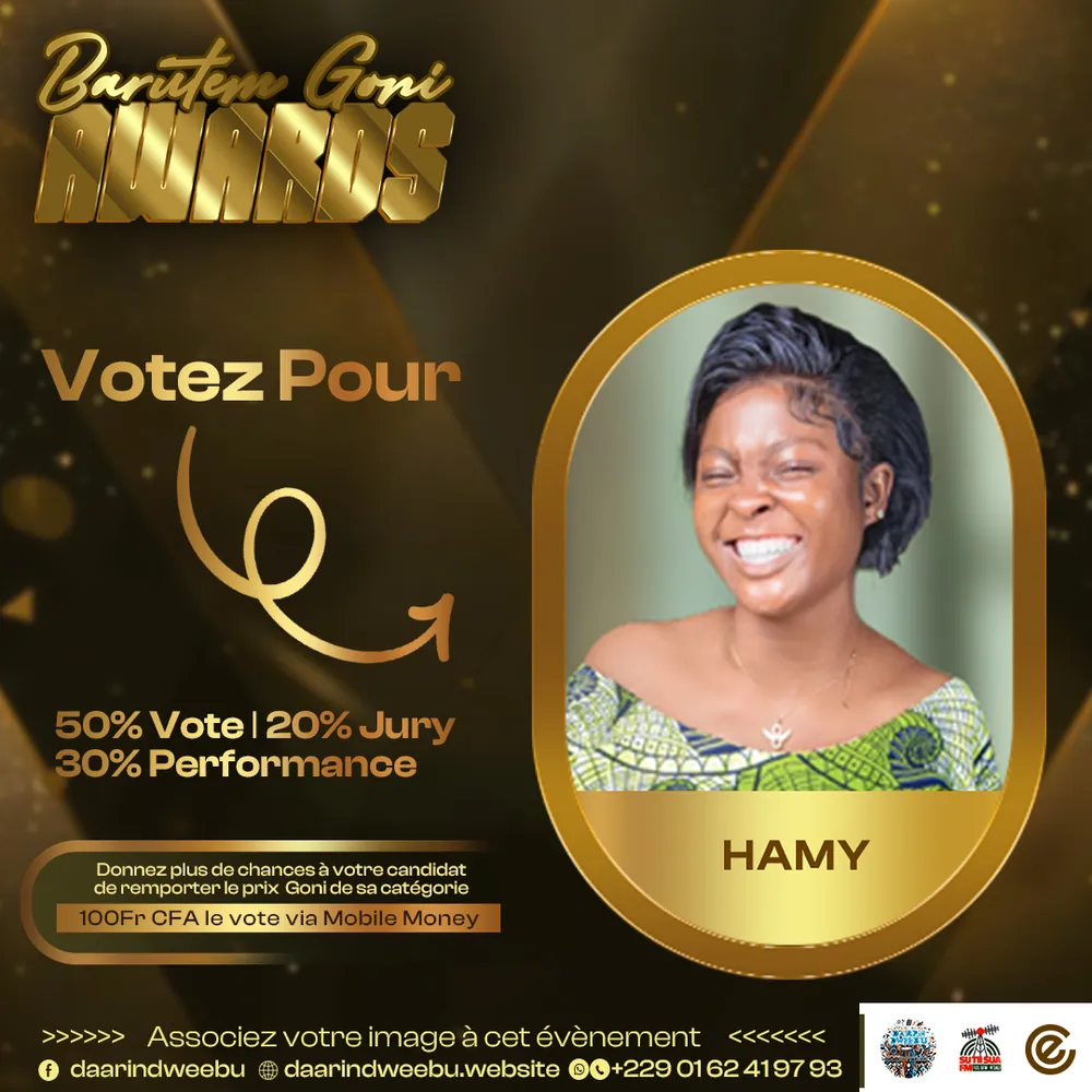 Hamy — candidat de la 1re édition des Barutem Goni Awards (2025).