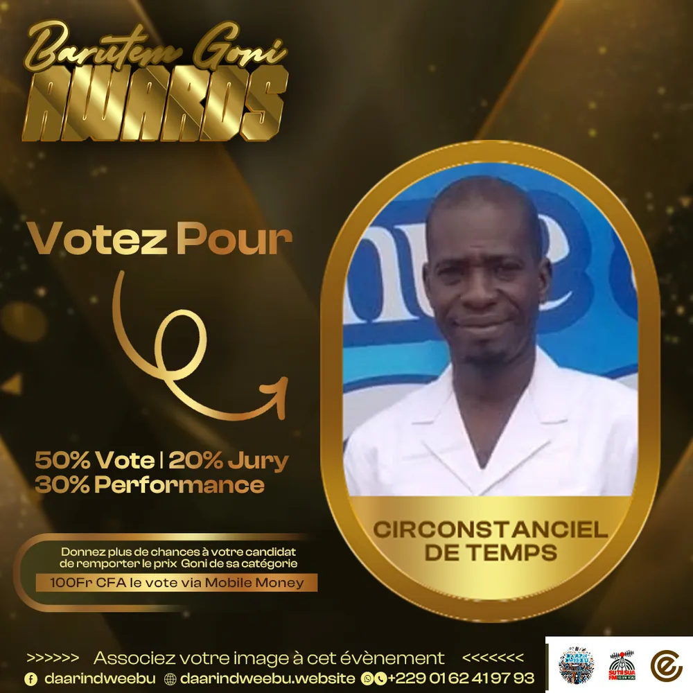 L'imprévu de circonstance — candidat de la 1re édition des Barutem Goni Awards (2025).