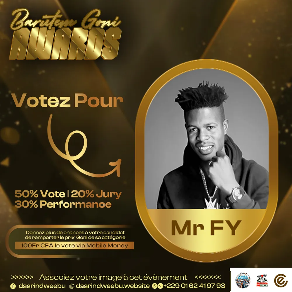 Mr Fy — candidat de la 1re édition des Barutem Goni Awards (2025).