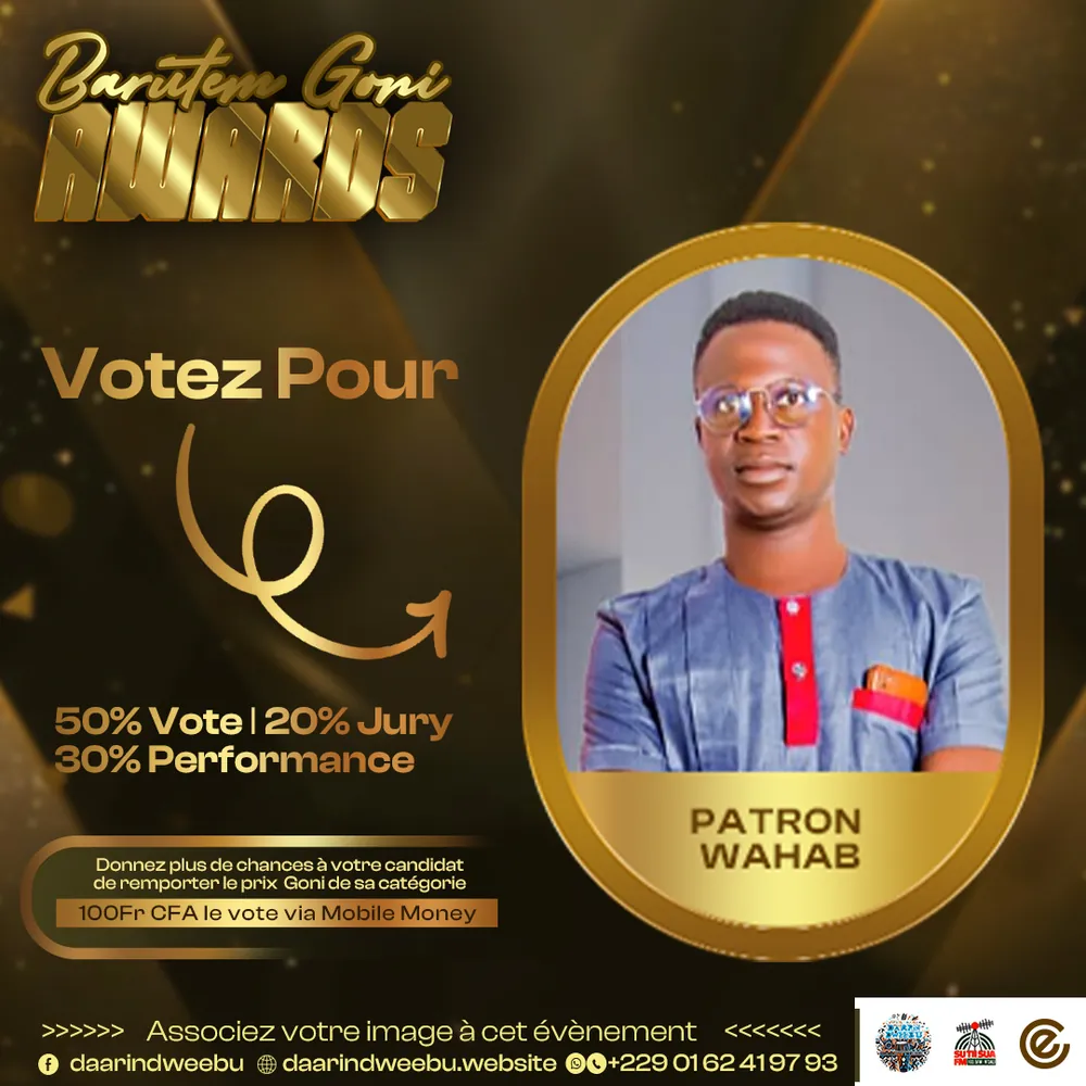 Patron wahab — candidat de la 1re édition des Barutem Goni Awards (2025).