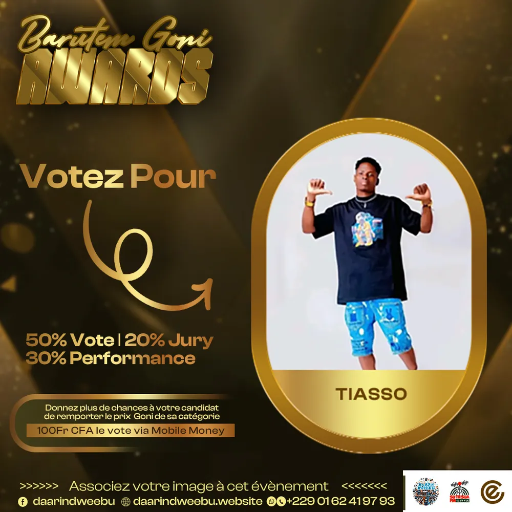 Tiasso El Kana — candidat de la 1re édition des Barutem Goni Awards (2025).