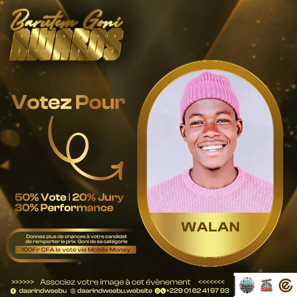 walan — candidat de la 1re édition des Barutem Goni Awards (2025).