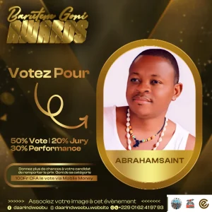 Abraham Saint — candidat de la 1re édition des Barutem Goni Awards (2025).