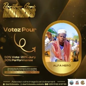 Alfa Hero — candidat de la 1re édition des Barutem Goni Awards (2025).