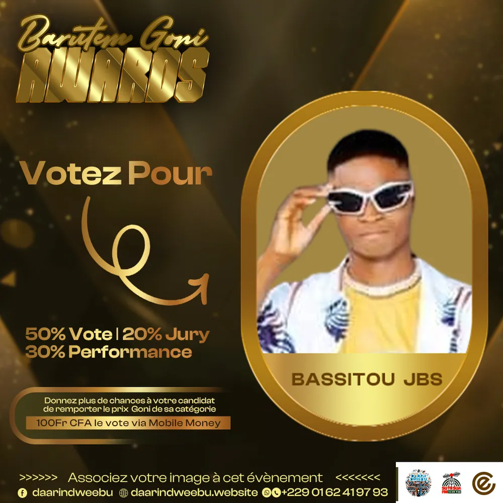 Bassitou JBS — candidat de la 1re édition des Barutem Goni Awards (2025).