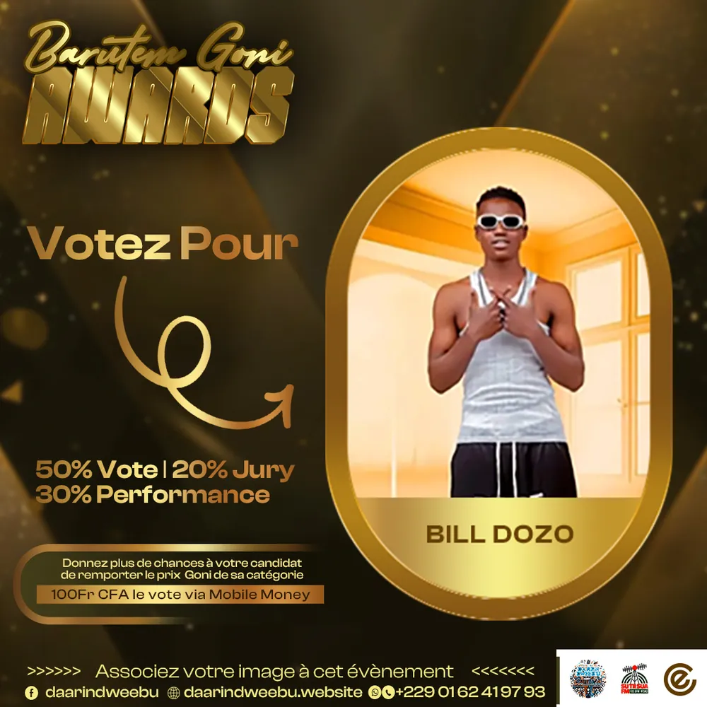Bill Dozo — candidat de la 1re édition des Barutem Goni Awards (2025).