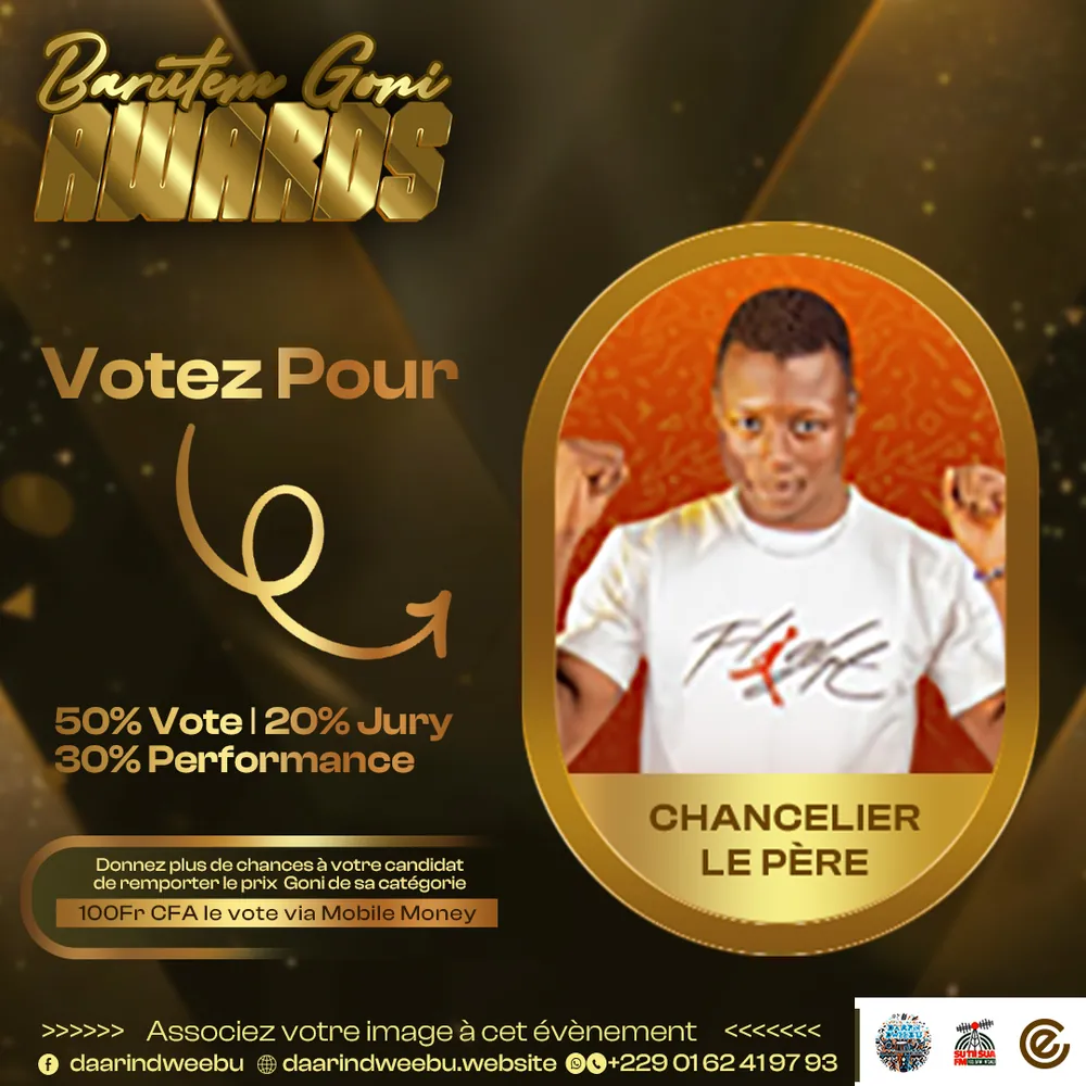 Chancelier Le Père — candidat de la 1re édition des Barutem Goni Awards (2025).