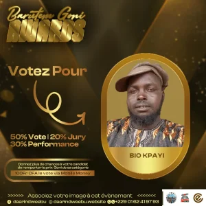 Compagnie Bio Kpayi — candidat de la 1re édition des Barutem Goni Awards (2025).