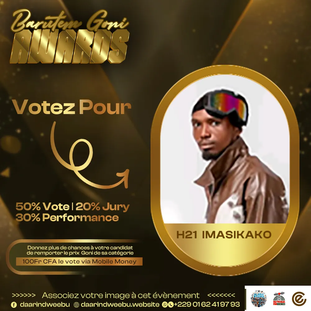 H21 Imassikako — candidat de la 1re édition des Barutem Goni Awards (2025).