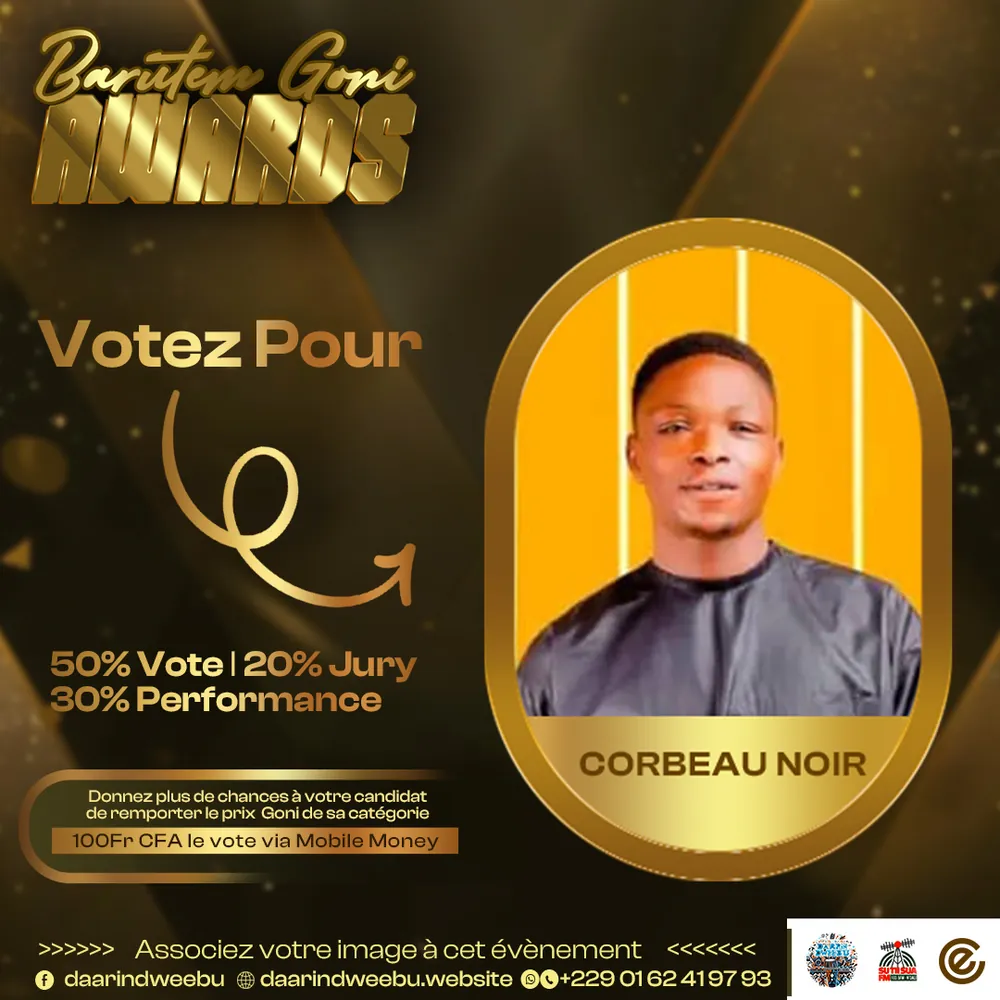 Le Corbeau Noir — candidat de la 1re édition des Barutem Goni Awards (2025).