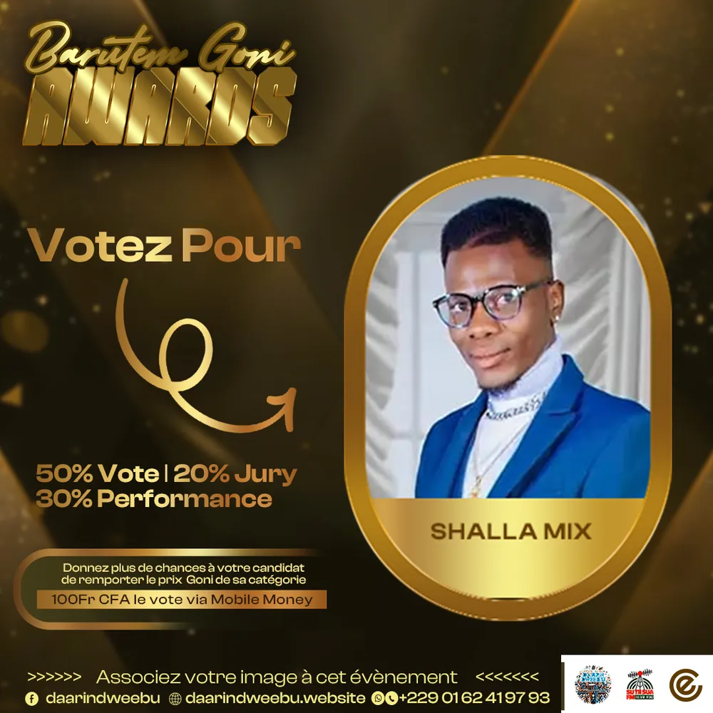 Shalla Mix — candidat de la 1re édition des Barutem Goni Awards (2025).